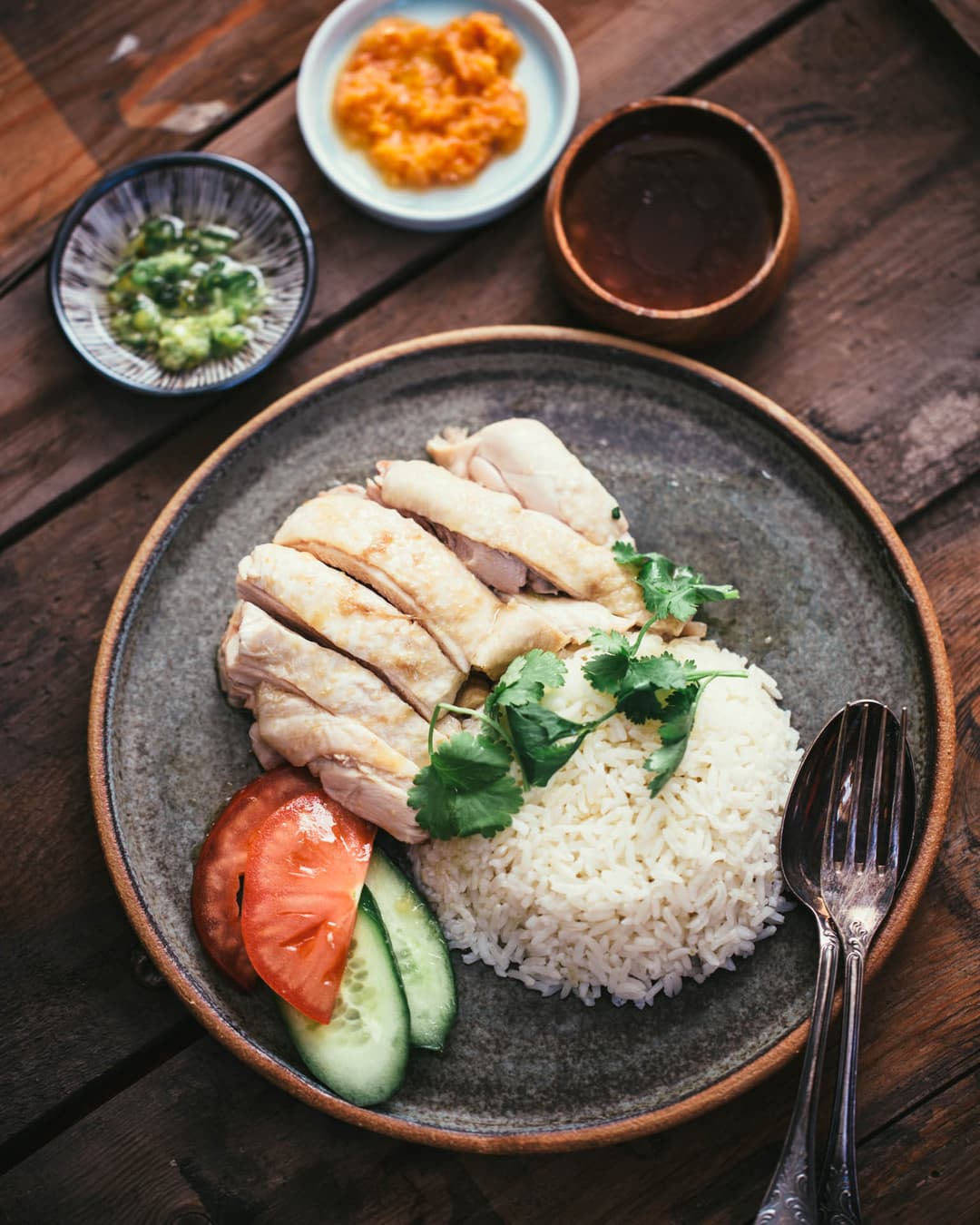 Authentic Hainanese Chicken Rice