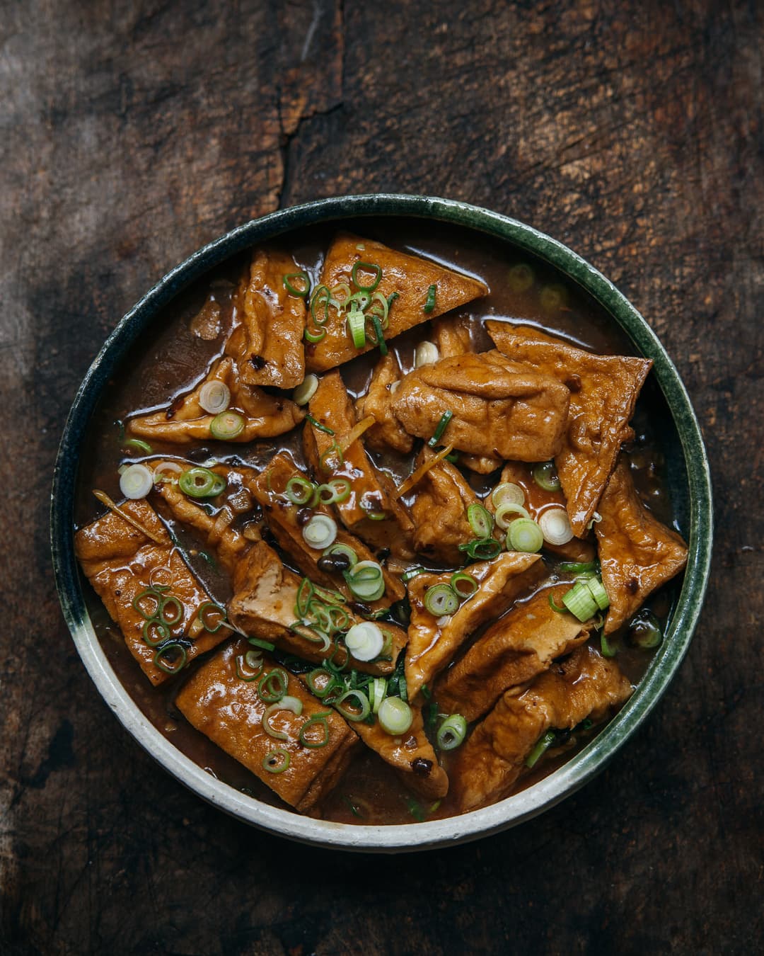 Braised tofu with black beans