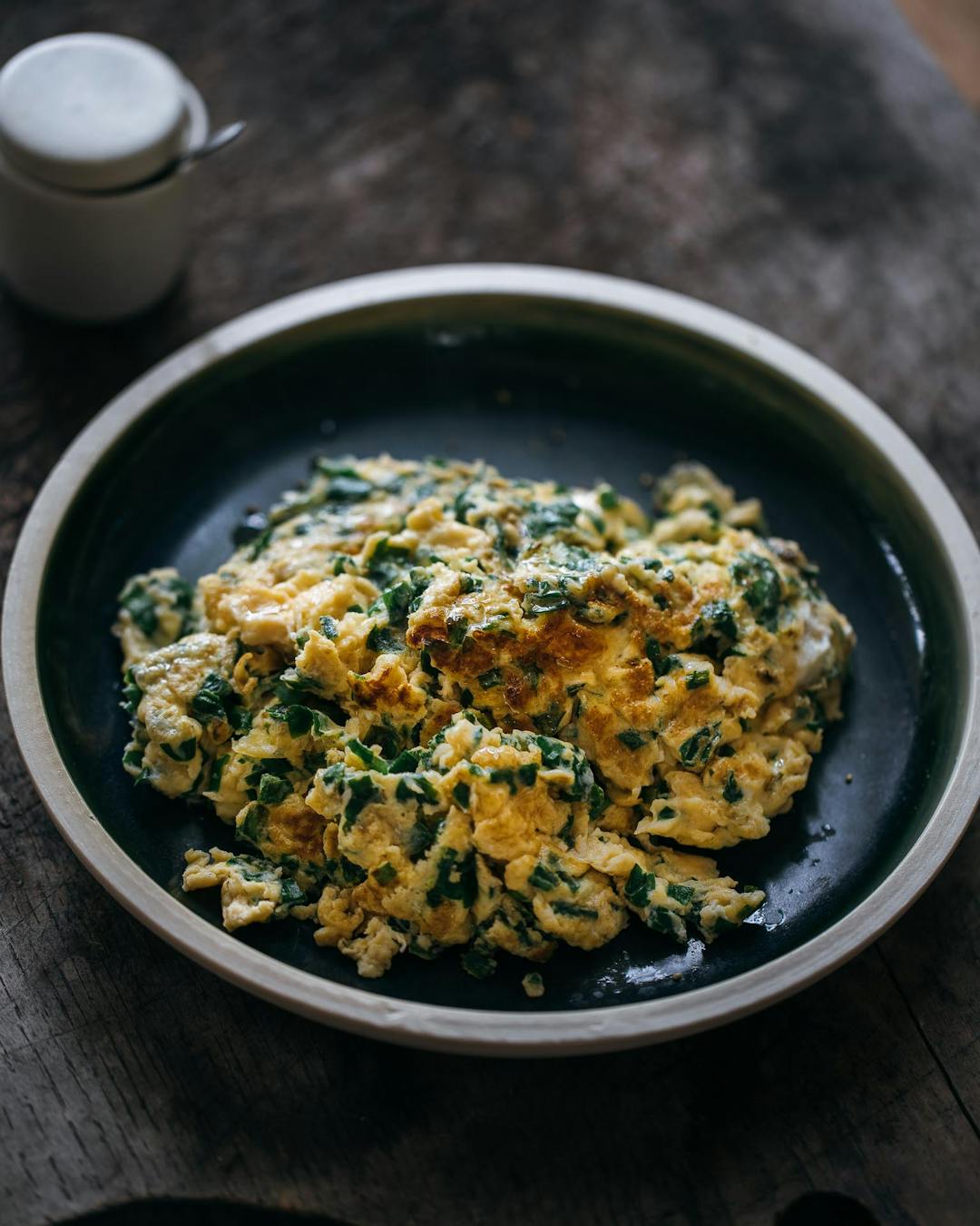 Chinese-style Garlic Chive Omelette