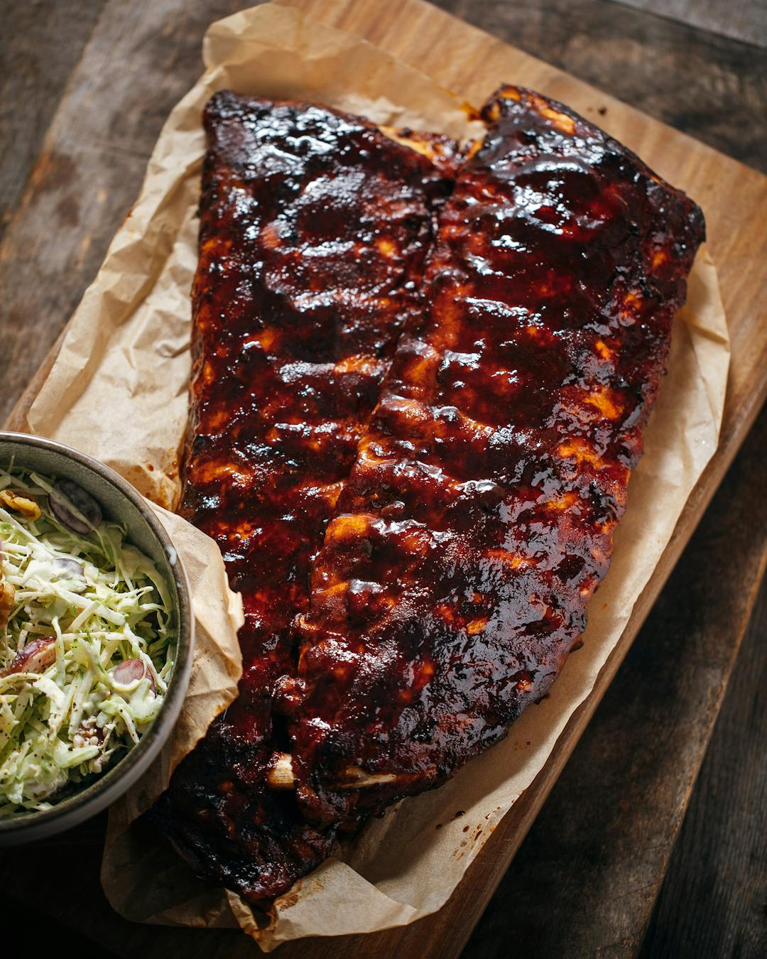 Cheat’s Ribs with homemade barbecue sauce